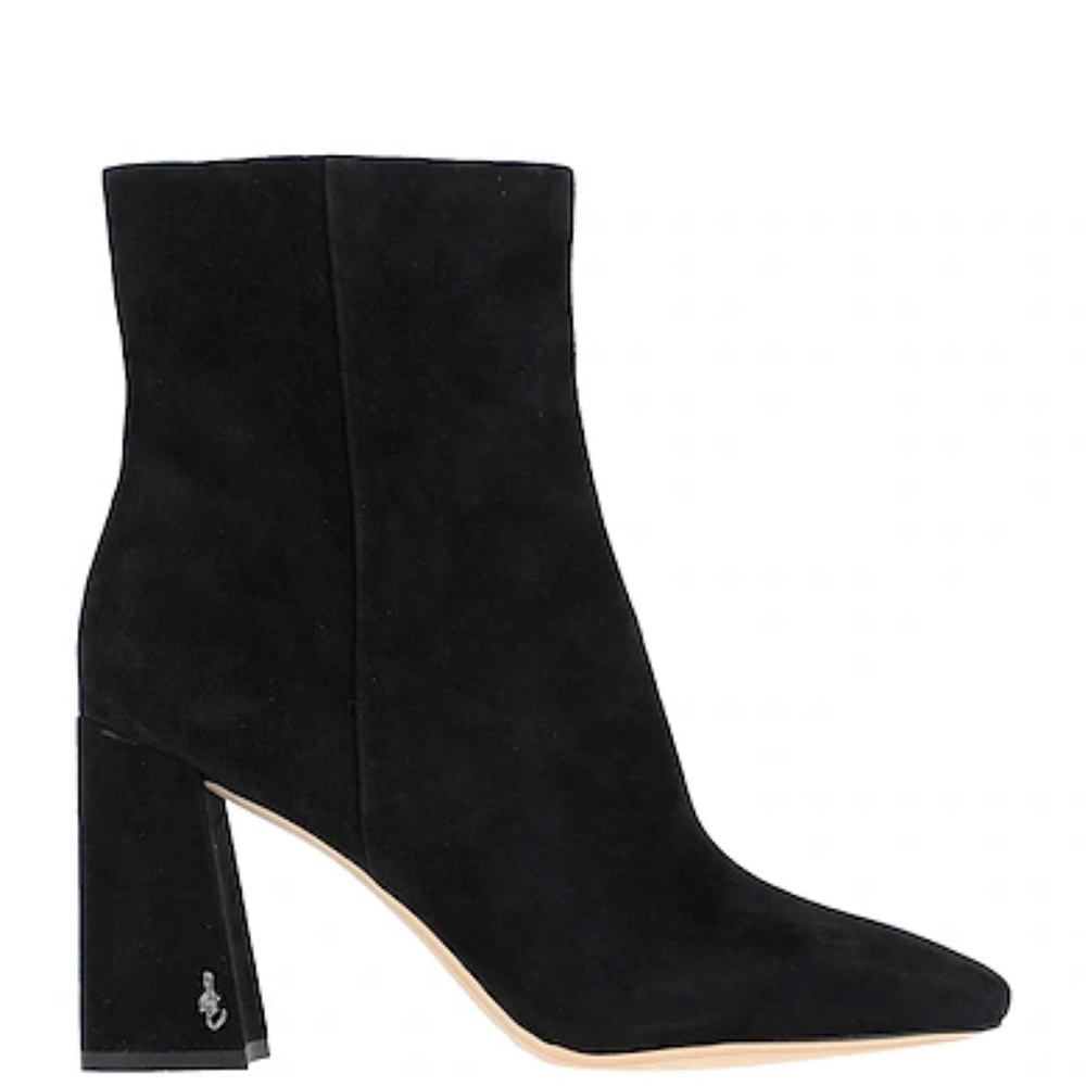 Sam Edelman Black Suede Short Boot Booties